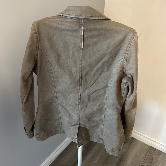 Royal Robbins Women’s Cotton Poly Blend Long Sleeve Khaki Cruiser Blazer size M - Picture 4 of 10